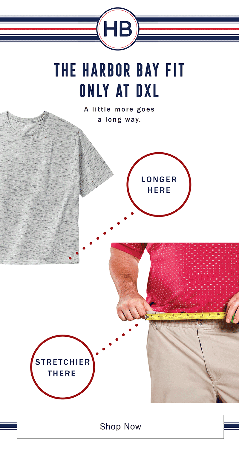 Big and Tall Men's Clothing DXL Destination XL Casual Male XL